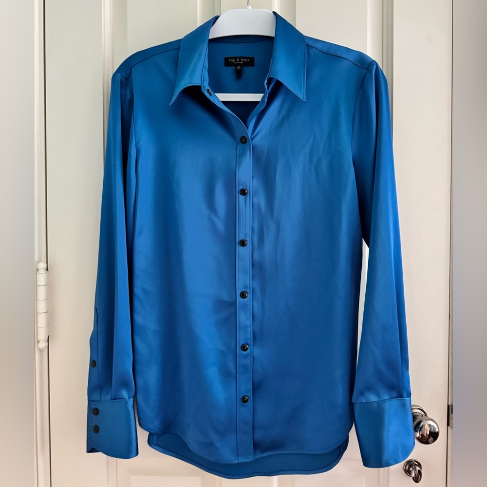 Rag & Bone Antonia Top in Blue